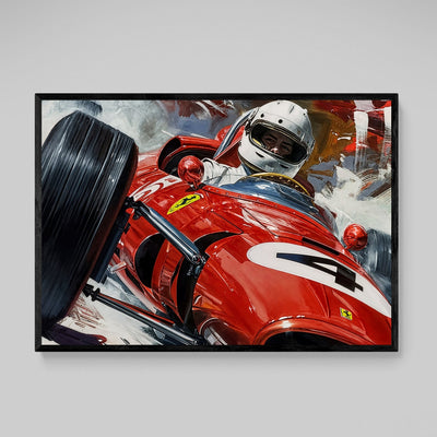 Tableau Ferrari Vintage Course - The Art Avenue