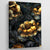 Tableau Fleurs Noir et Or - The Art Avenue