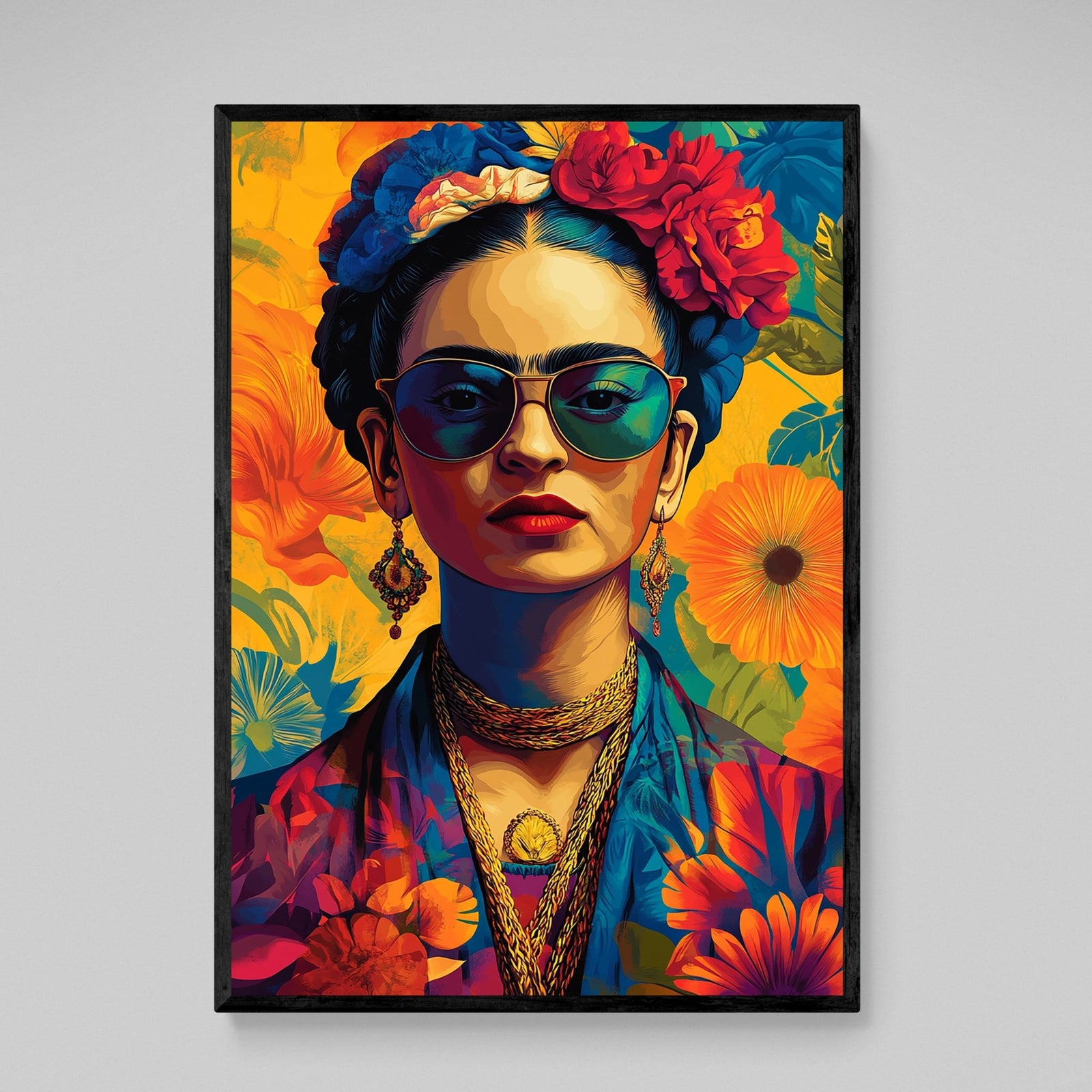Tableau Frida Kahlo Multicolore - The Art Avenue