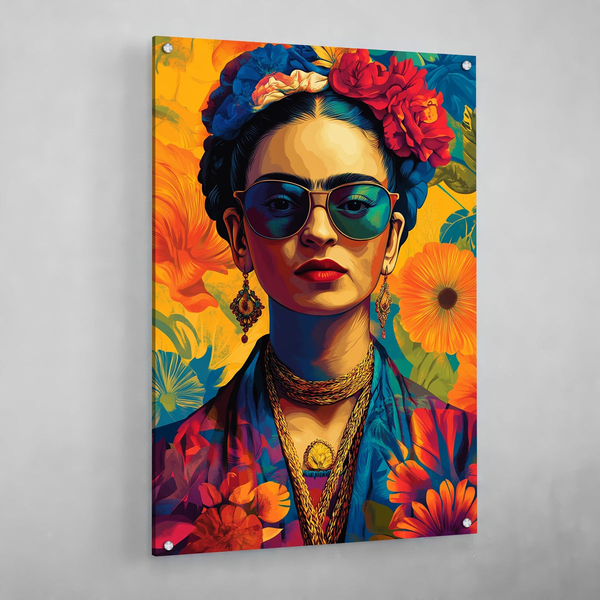 Tableau Frida Kahlo Multicolore - The Art Avenue
