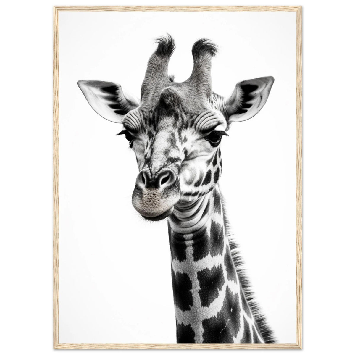 Tableau Girafe Noir et Blanc - The Art Avenue