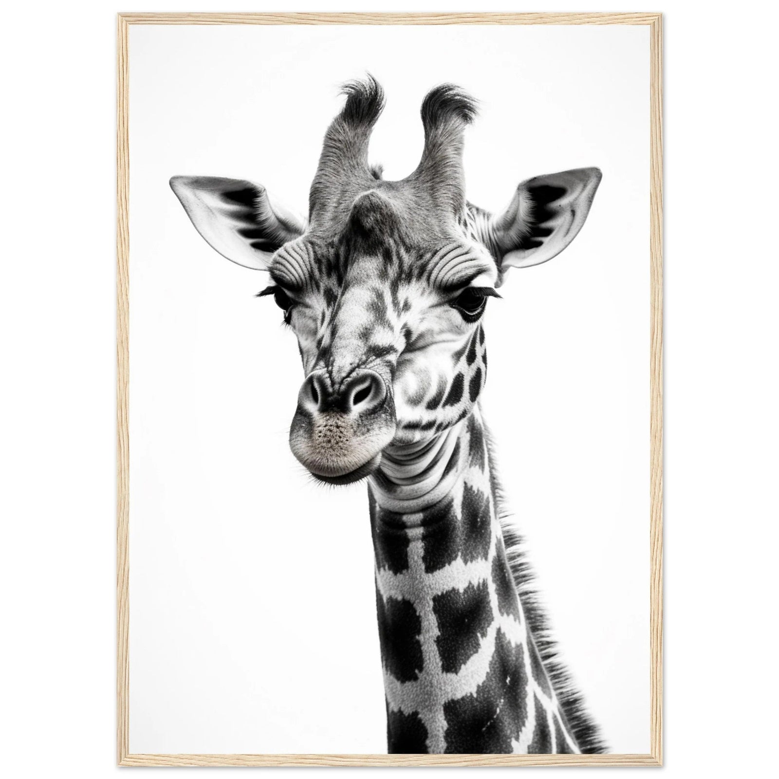 Tableau Girafe Noir et Blanc - The Art Avenue