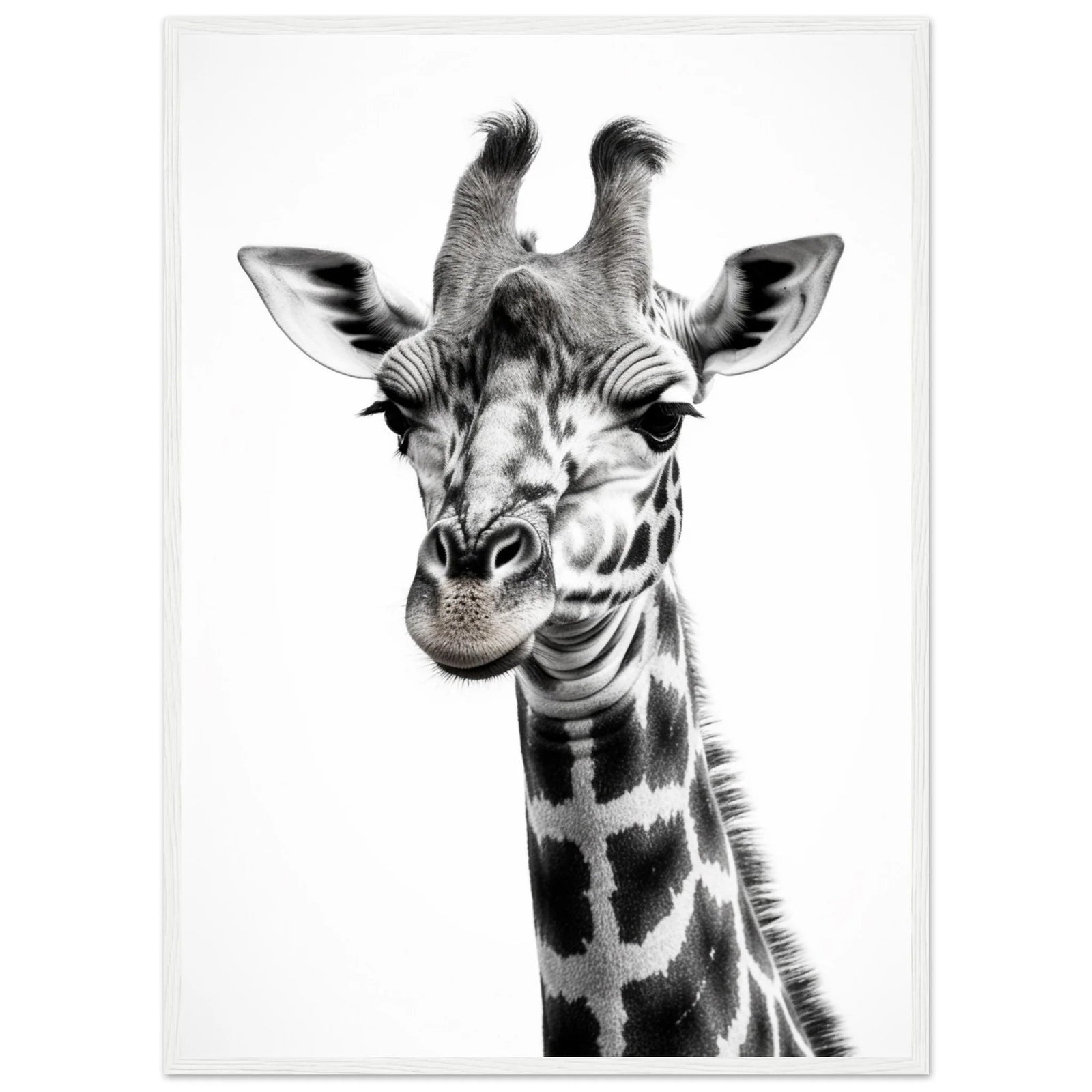 Tableau Girafe Noir et Blanc - The Art Avenue