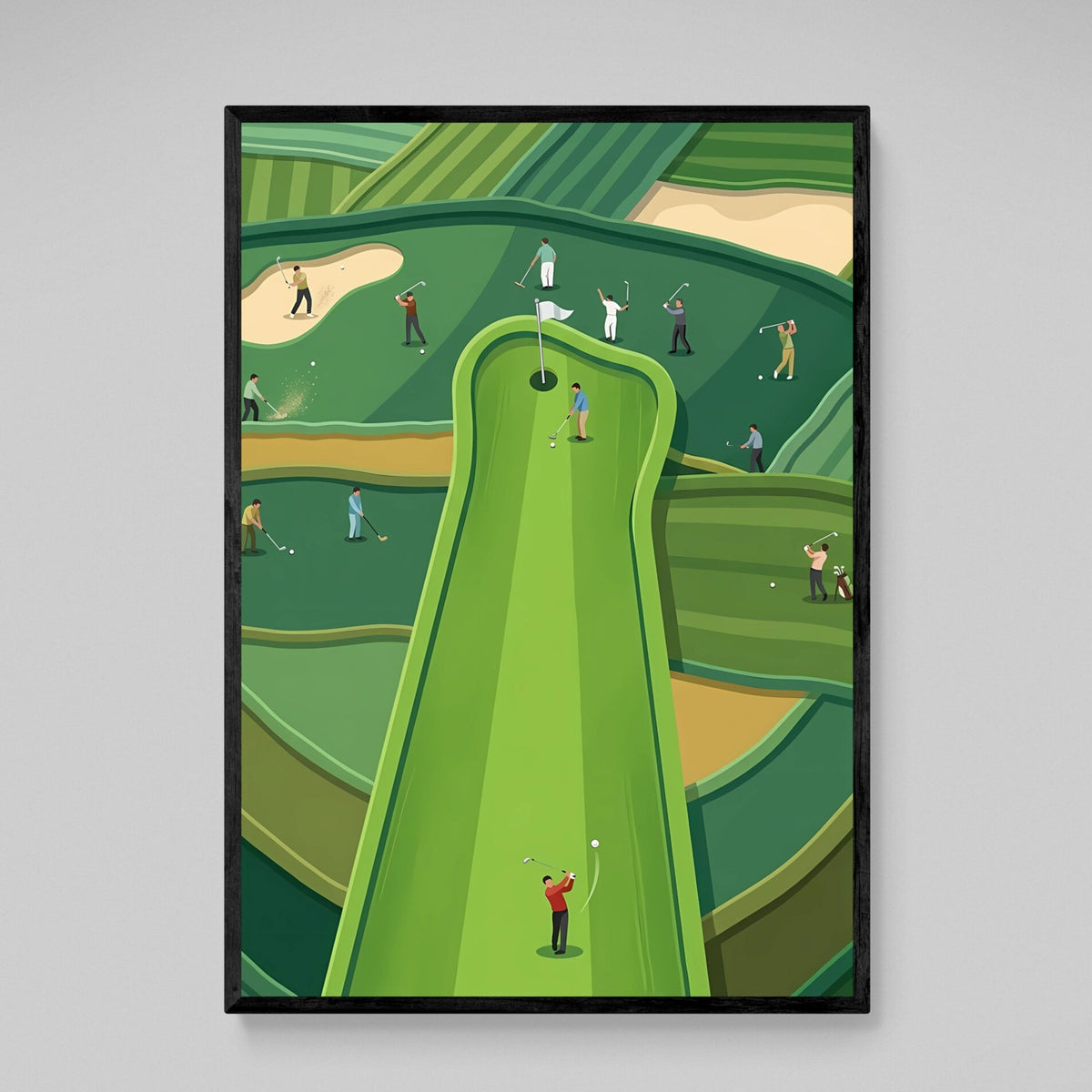 Tableau Golf Design Moderne - The Art Avenue