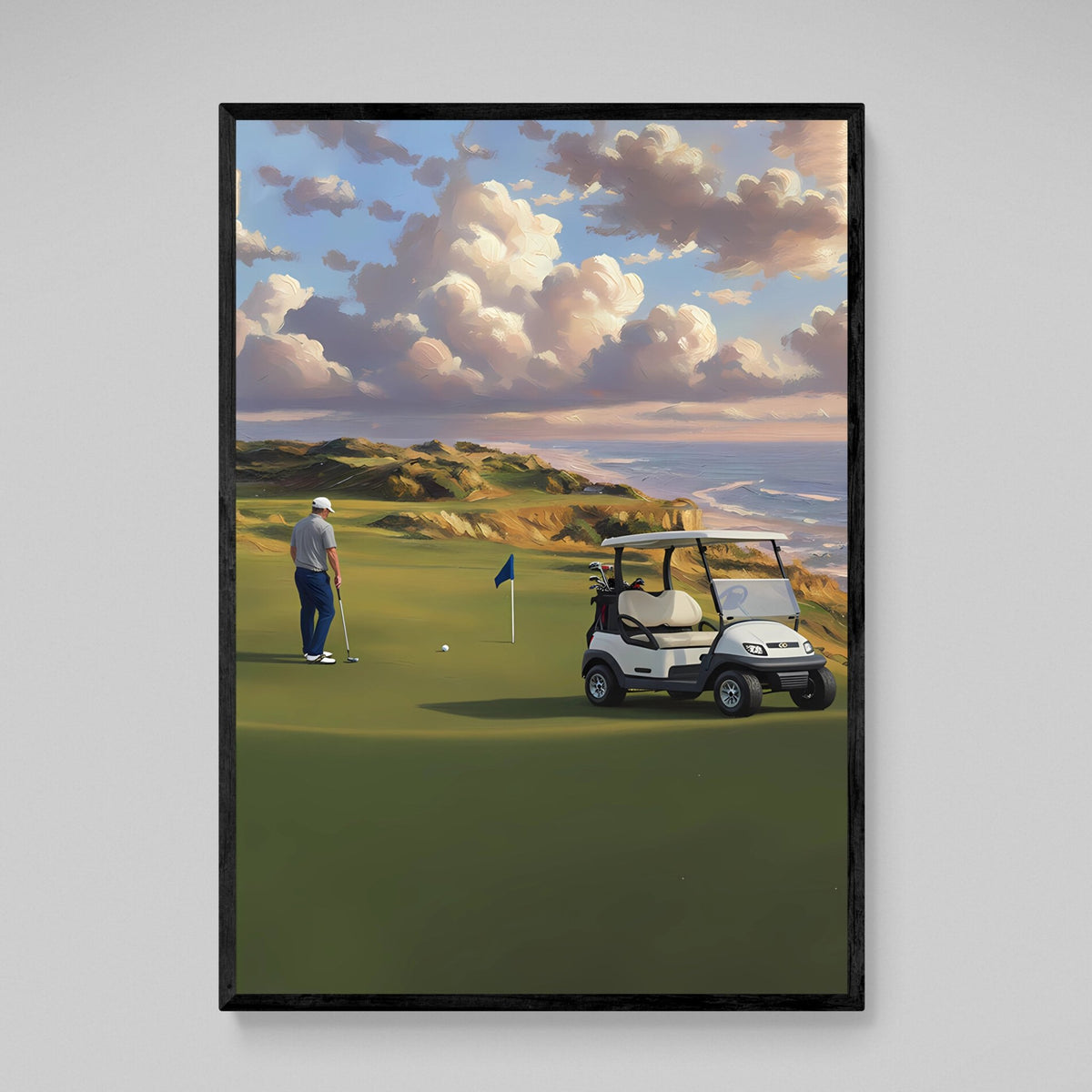 Tableau Golf Green Face à l’Océan - The Art Avenue