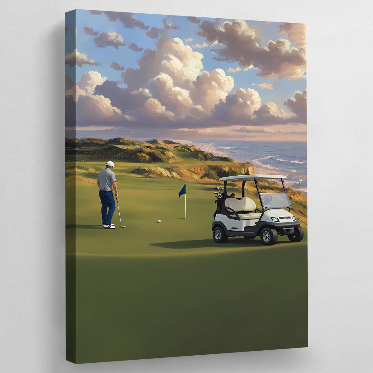 Tableau Golf Green Face à l’Océan - The Art Avenue