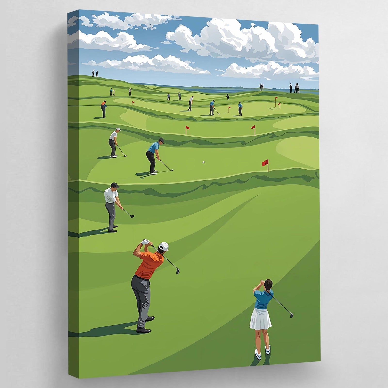 Tableau Golf Parcours Panoramique - The Art Avenue