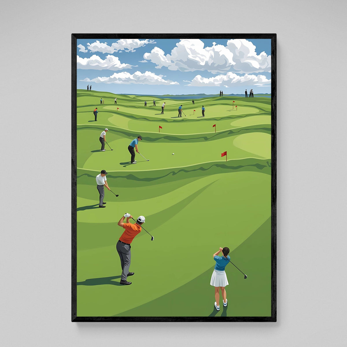 Tableau Golf Parcours Panoramique - The Art Avenue