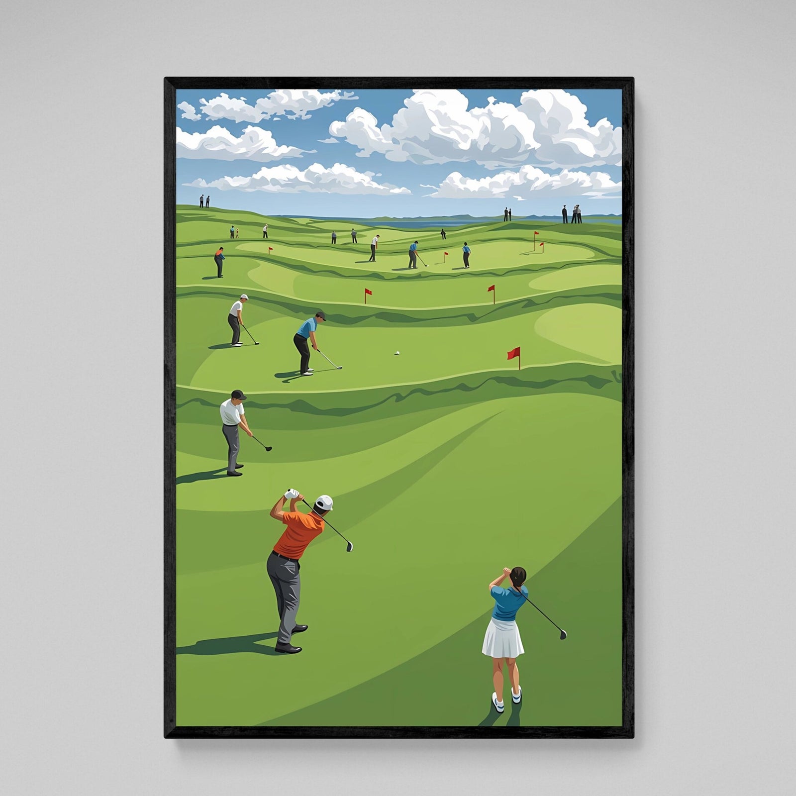 Tableau Golf Parcours Panoramique - The Art Avenue