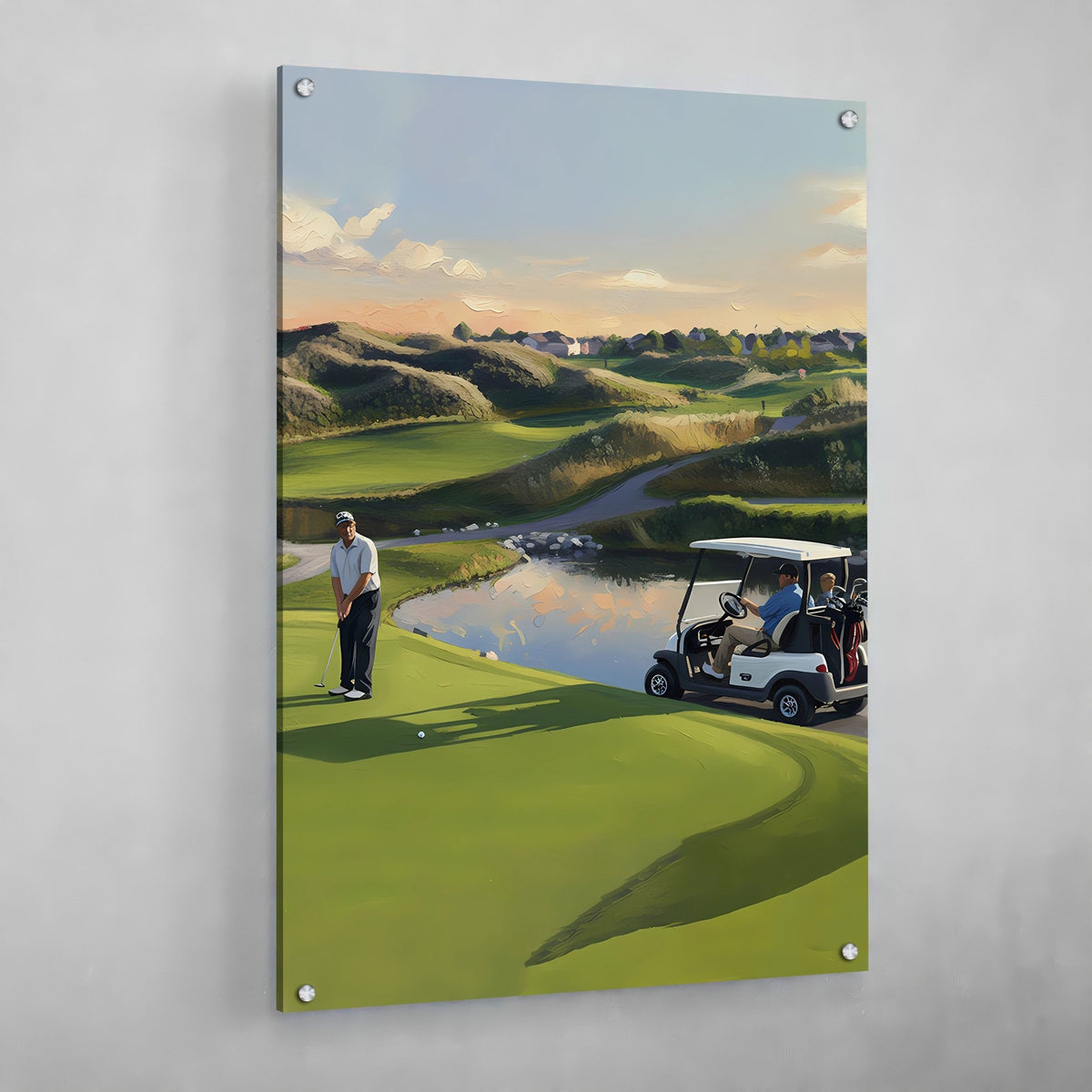 Tableau Golf Sur le Parcours - The Art Avenue