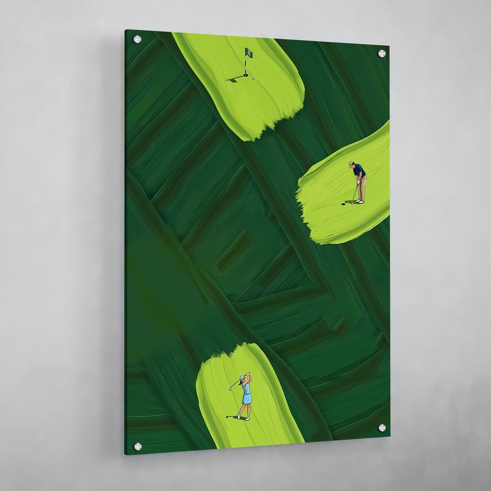 Tableau Golfeur Abstrait - The Art Avenue