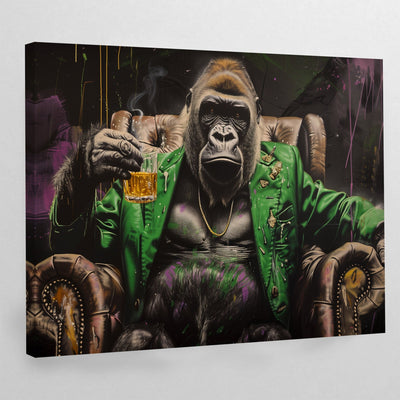 Tableau Gorille Moderne Whiskey - The Art Avenue