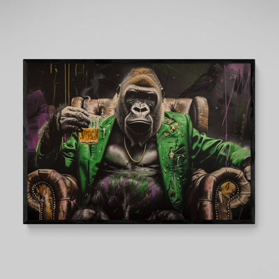 Tableau Gorille Moderne Whiskey - The Art Avenue