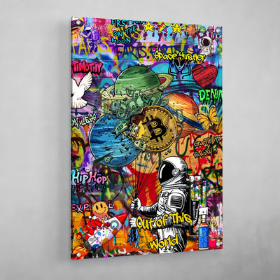 Tableau Graffiti Bitcoin - The Art Avenue