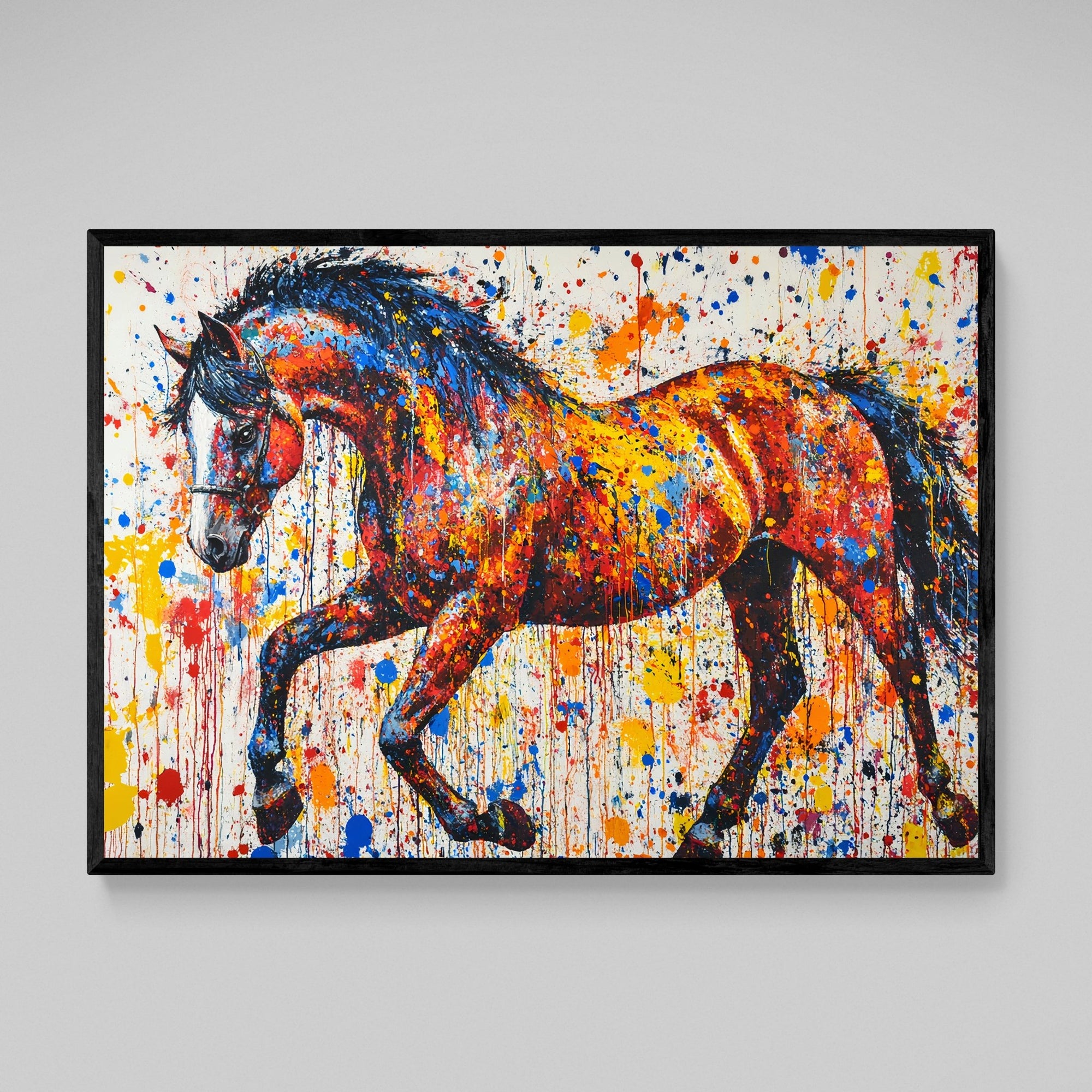 Tableau Graffiti Cheval - The Art Avenue
