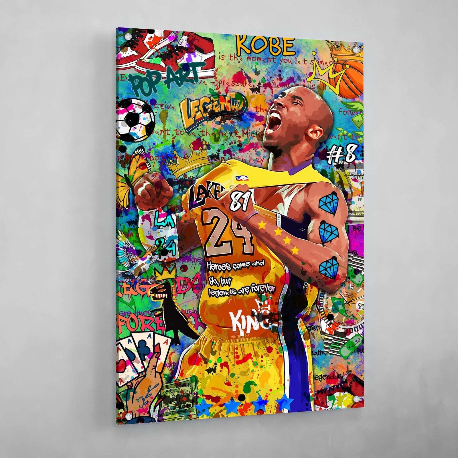 Tableau Graffiti Kobe Bryant - The Art Avenue
