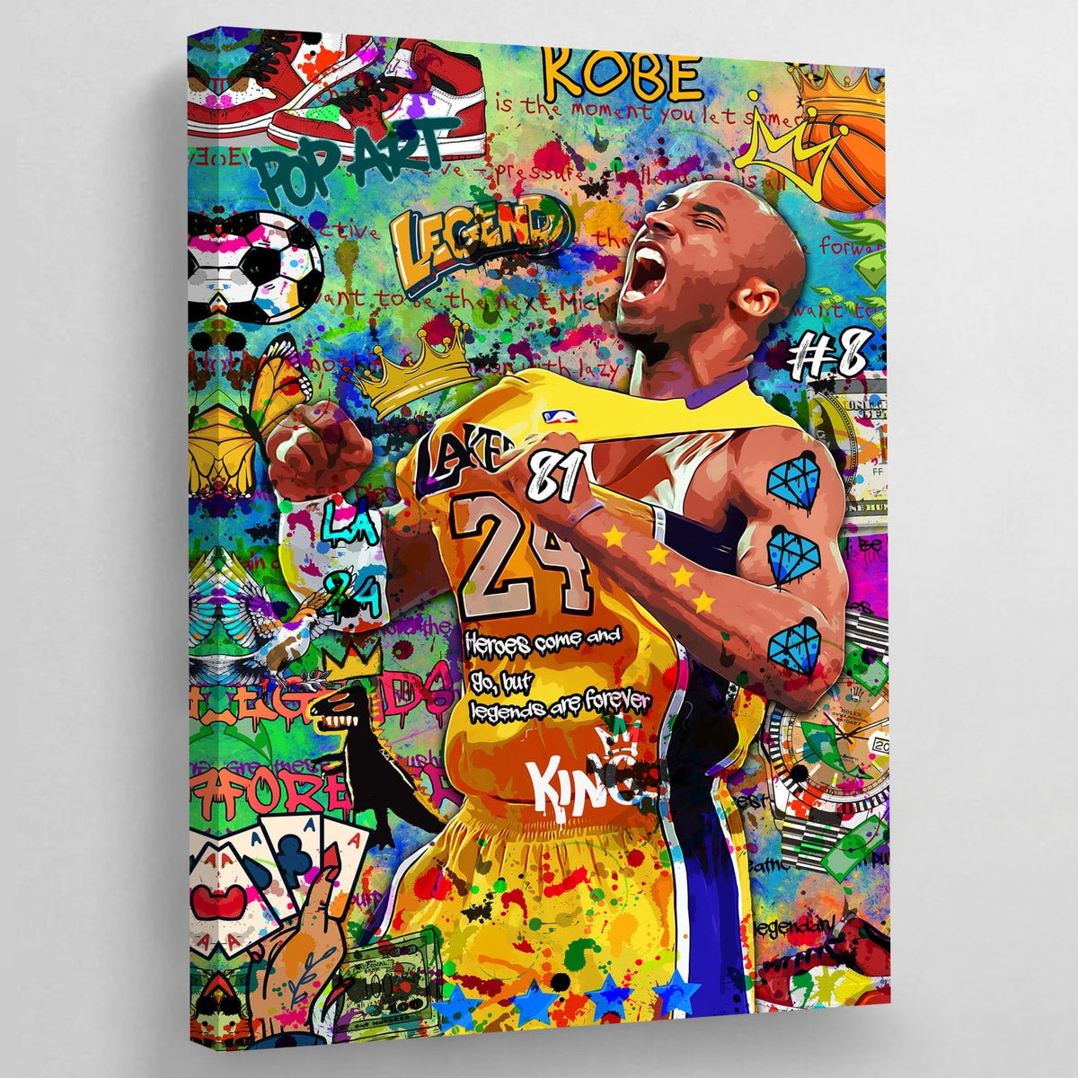Tableau Graffiti Kobe Bryant - The Art Avenue