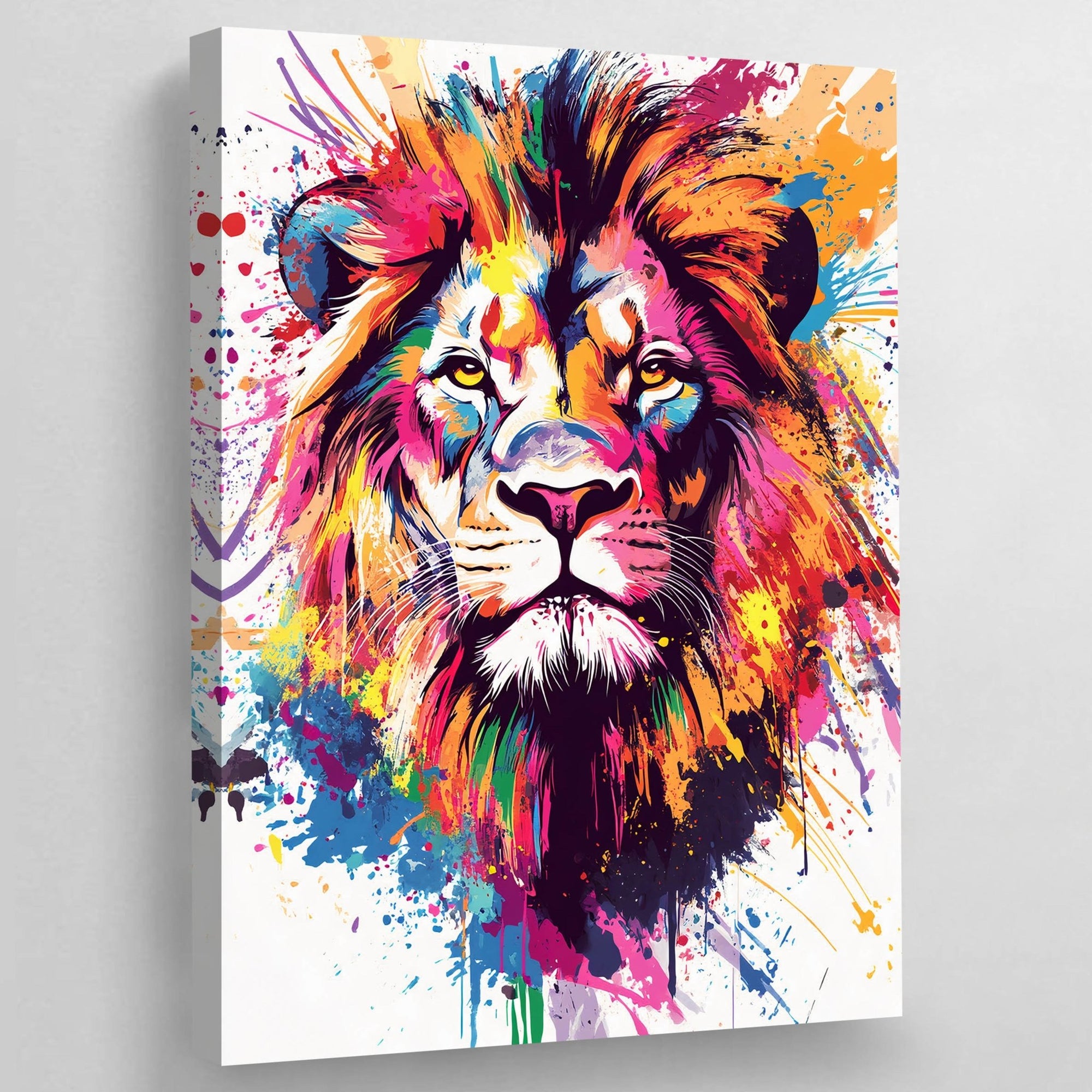 Tableau Graffiti Lion - The Art Avenue