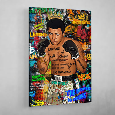 Tableau Graffiti Mohamed Ali - The Art Avenue