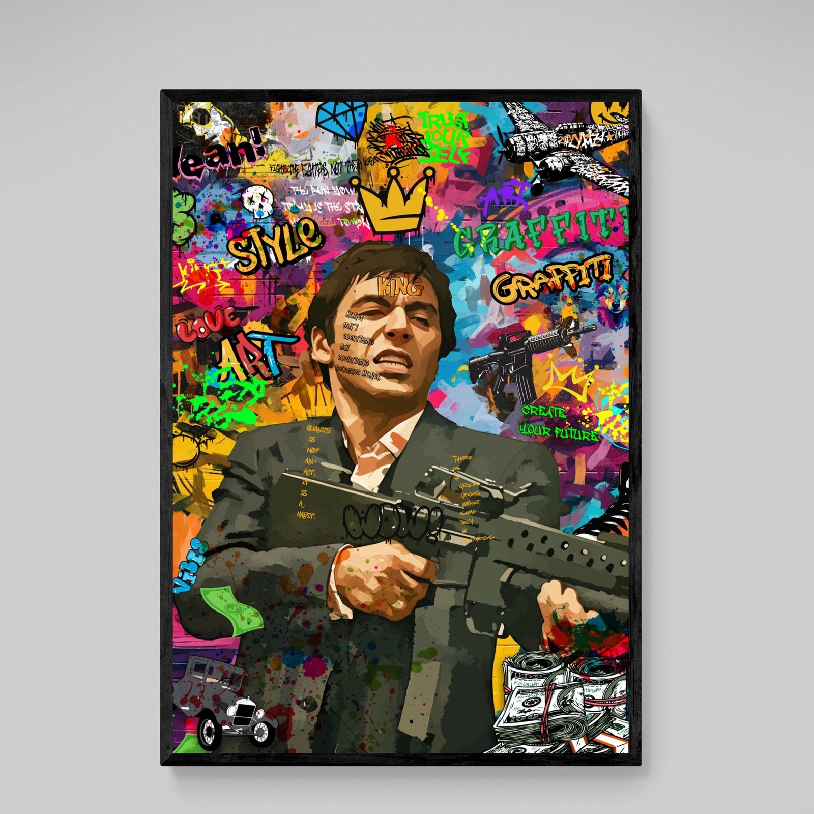 Tableau Graffiti Scarface - The Art Avenue