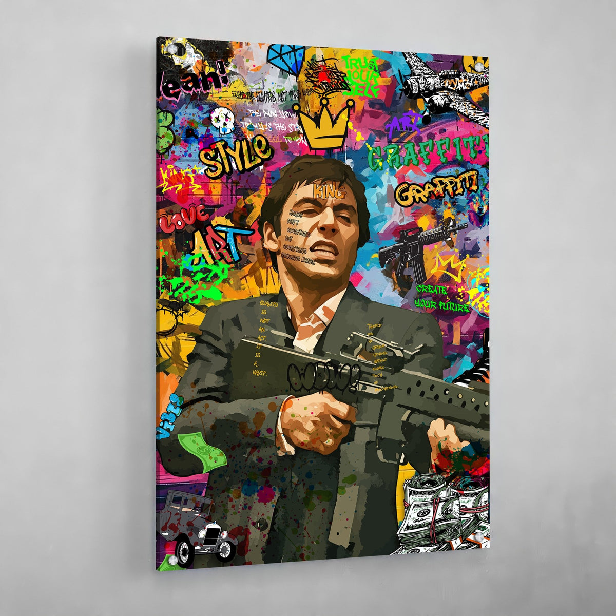 Tableau Graffiti Scarface - The Art Avenue