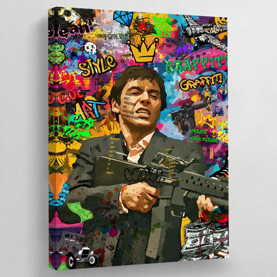 Tableau Graffiti Scarface - The Art Avenue