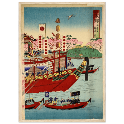 Tableau Japonais Traditionnel Bateaux - The Art Avenue