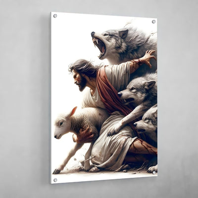 Tableau Jesus Agneau - The Art Avenue