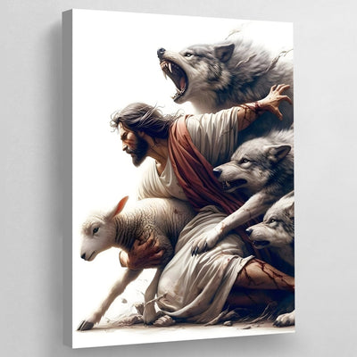 Tableau Jesus Agneau - The Art Avenue
