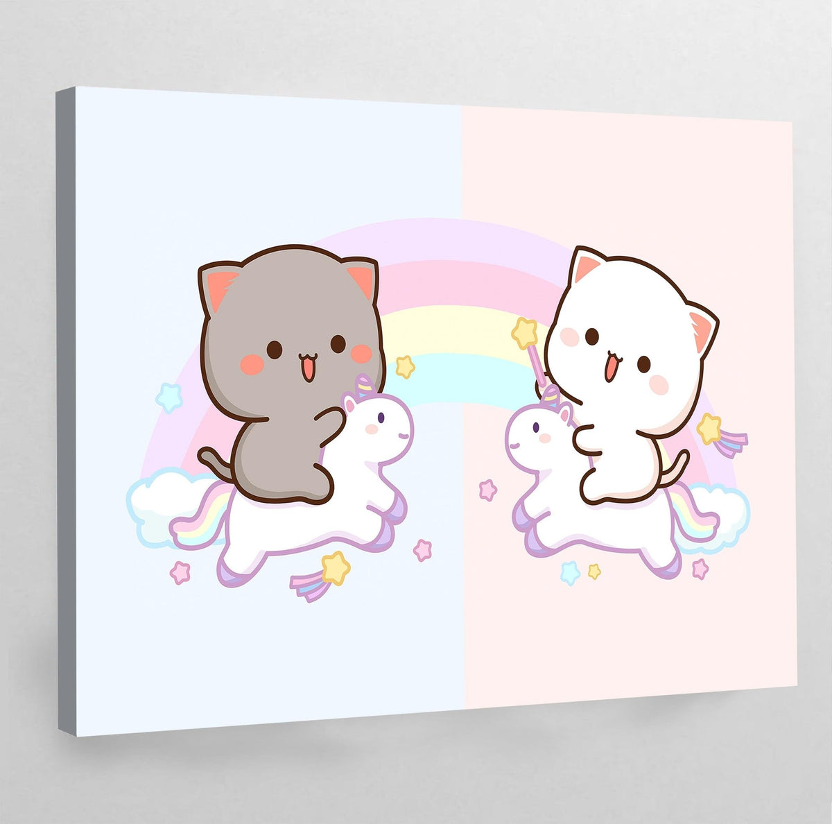 Tableau Kawaii Chatons Licornes - The Art Avenue