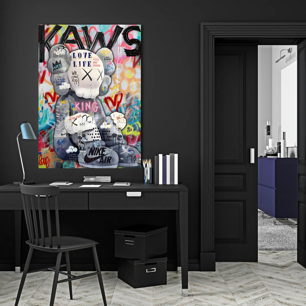 Tableau Kaws Pop Culture - The Art Avenue