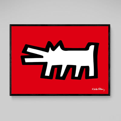 Tableau Keith Haring Dog - The Art Avenue