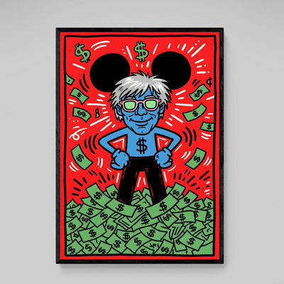 Tableau Keith Haring Dollar Pop Art - The Art Avenue