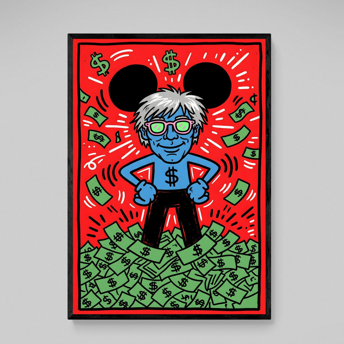 Tableau Keith Haring Dollar Pop Art - The Art Avenue