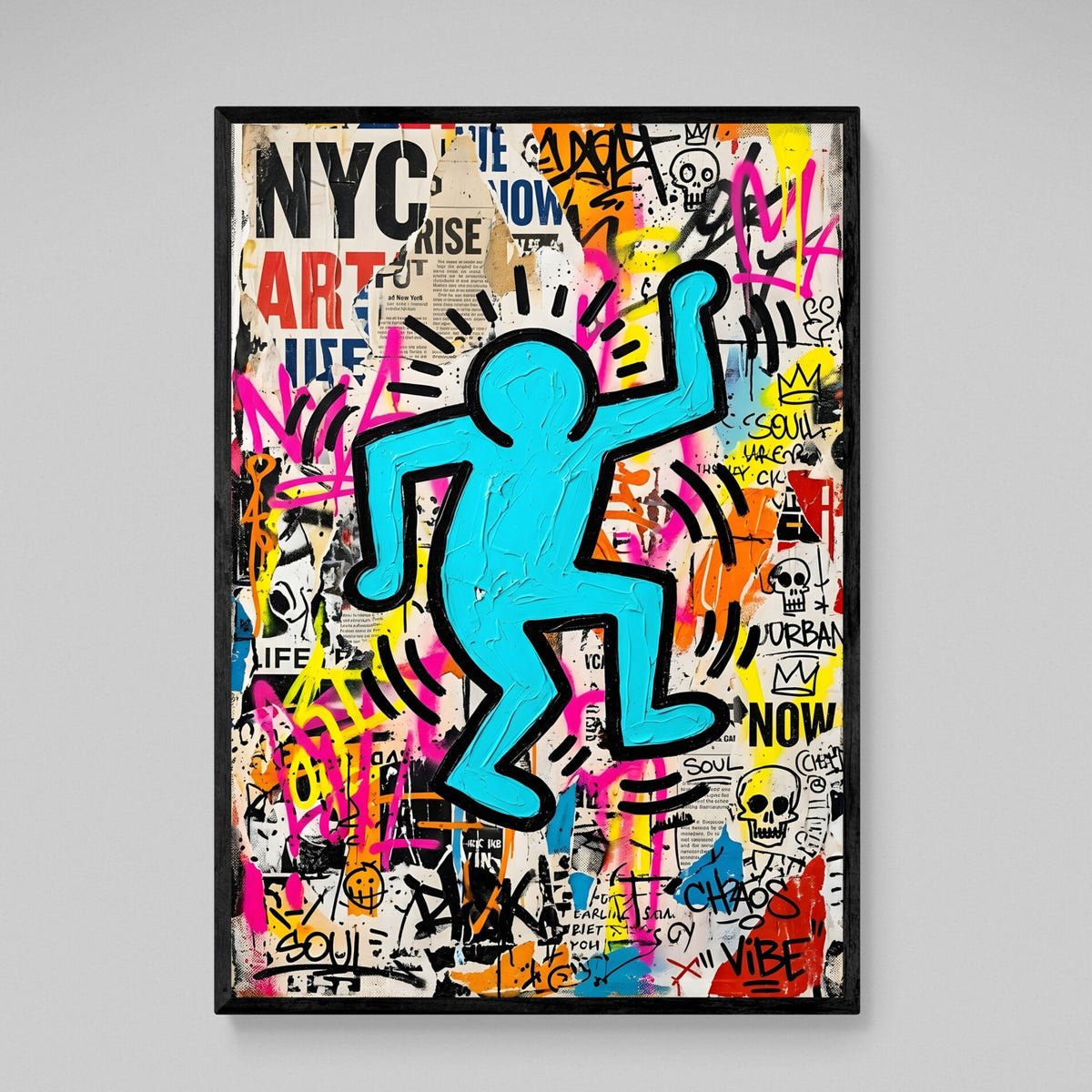 Tableau Keith Haring Graffiti Urbain - The Art Avenue