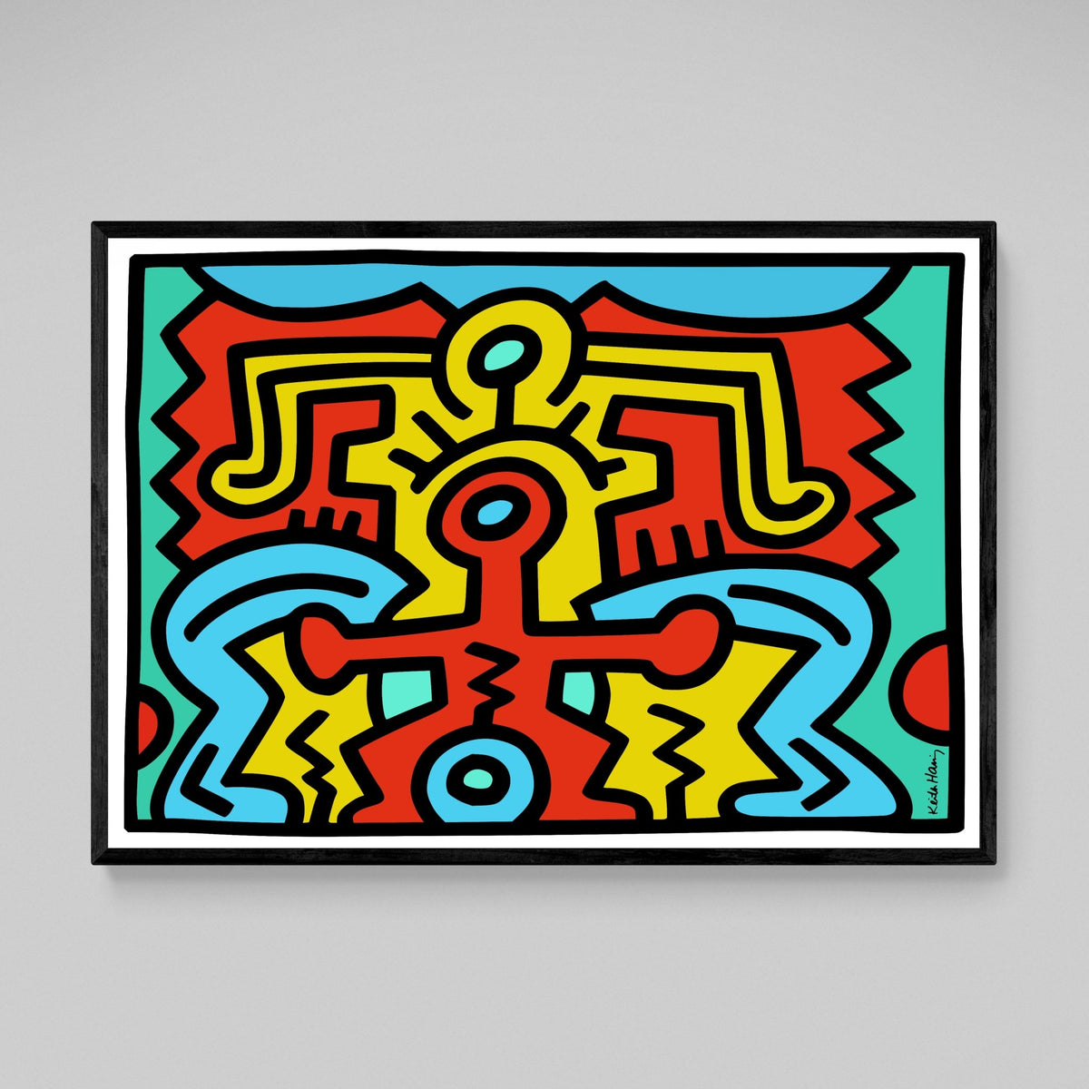 Tableau Keith Haring Growing - The Art Avenue