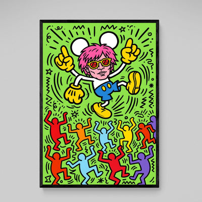 Tableau Keith Haring Personnages Dansants - The Art Avenue