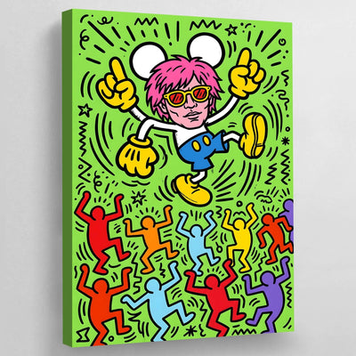 Tableau Keith Haring Personnages Dansants - The Art Avenue