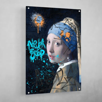 Tableau La Jeune Fille à La Perle Graffiti - The Art Avenue