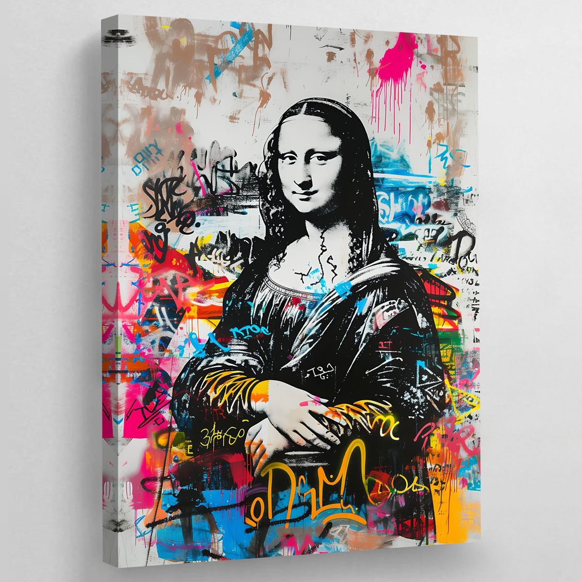 Tableau La Joconde Graffiti - The Art Avenue