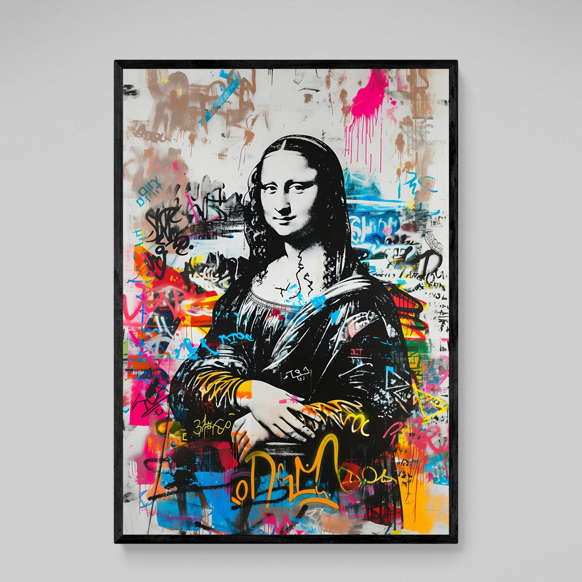 Tableau La Joconde Graffiti - The Art Avenue