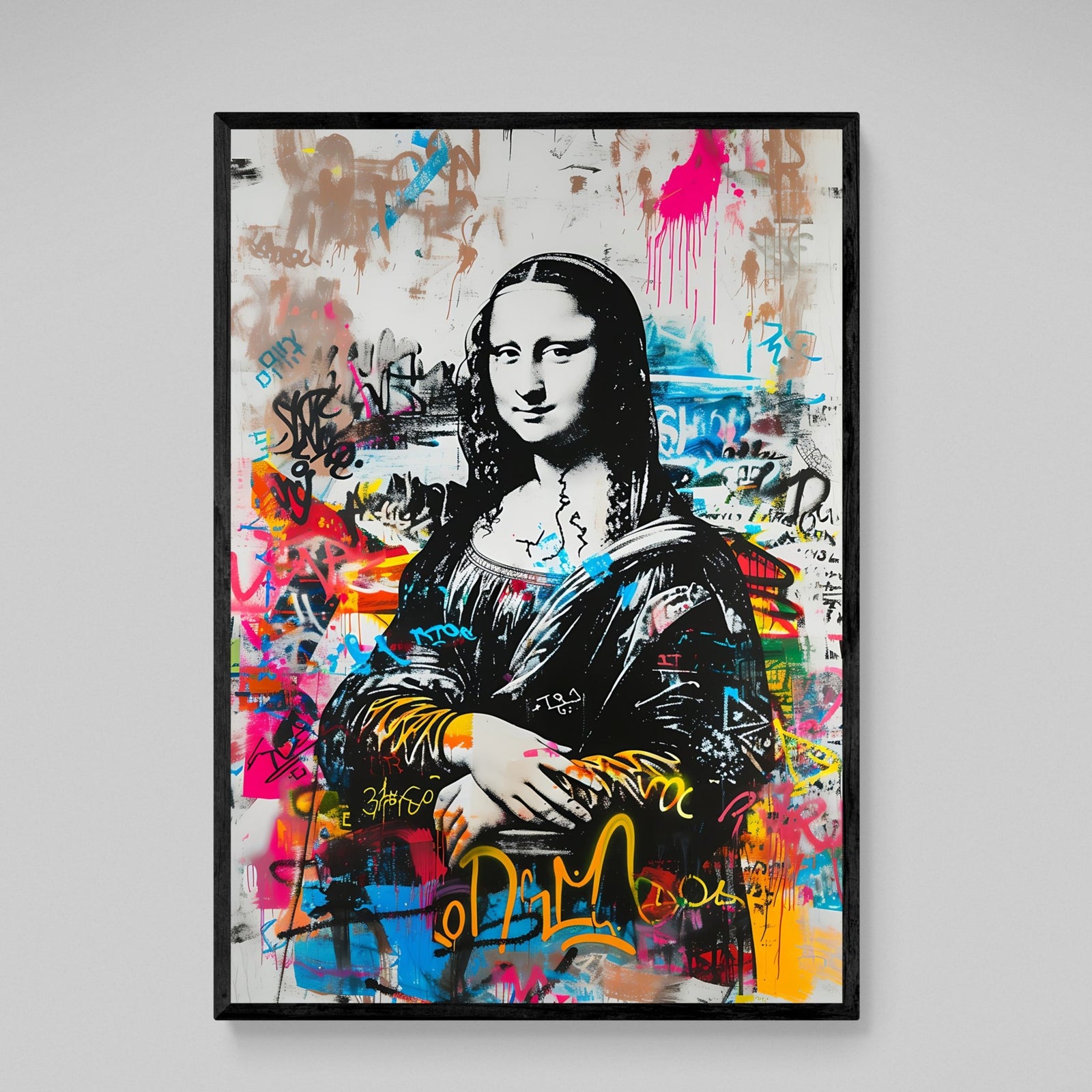 Tableau La Joconde Graffiti - The Art Avenue