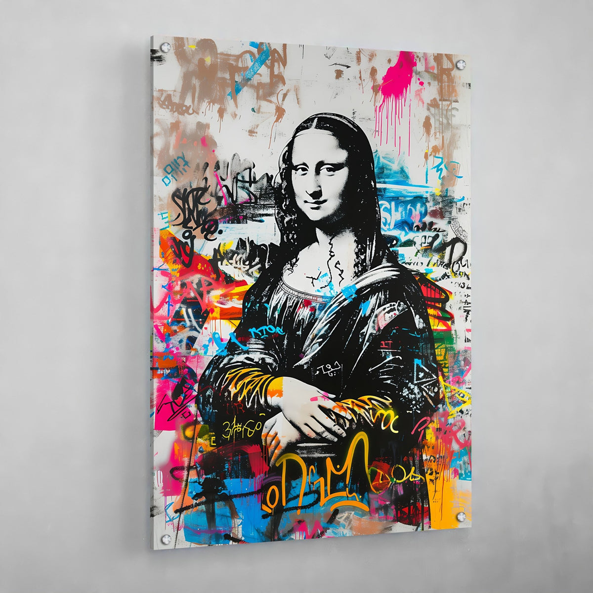 Tableau La Joconde Graffiti - The Art Avenue