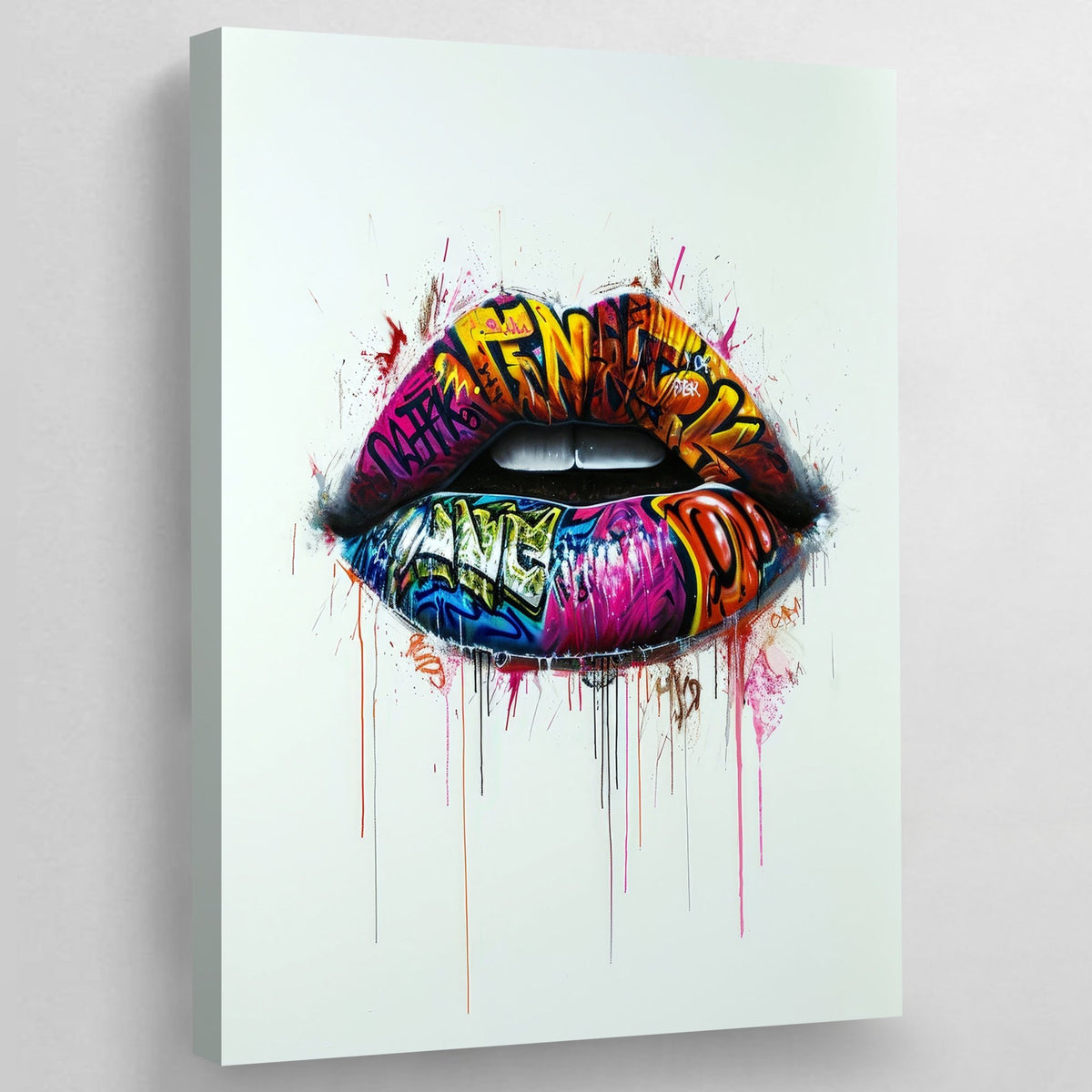 Tableau Lèvres Street Art - The Art Avenue