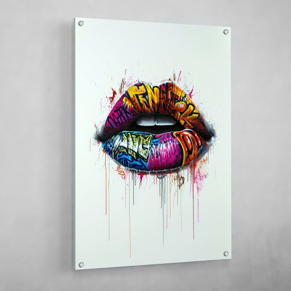 Tableau Lèvres Street Art - The Art Avenue