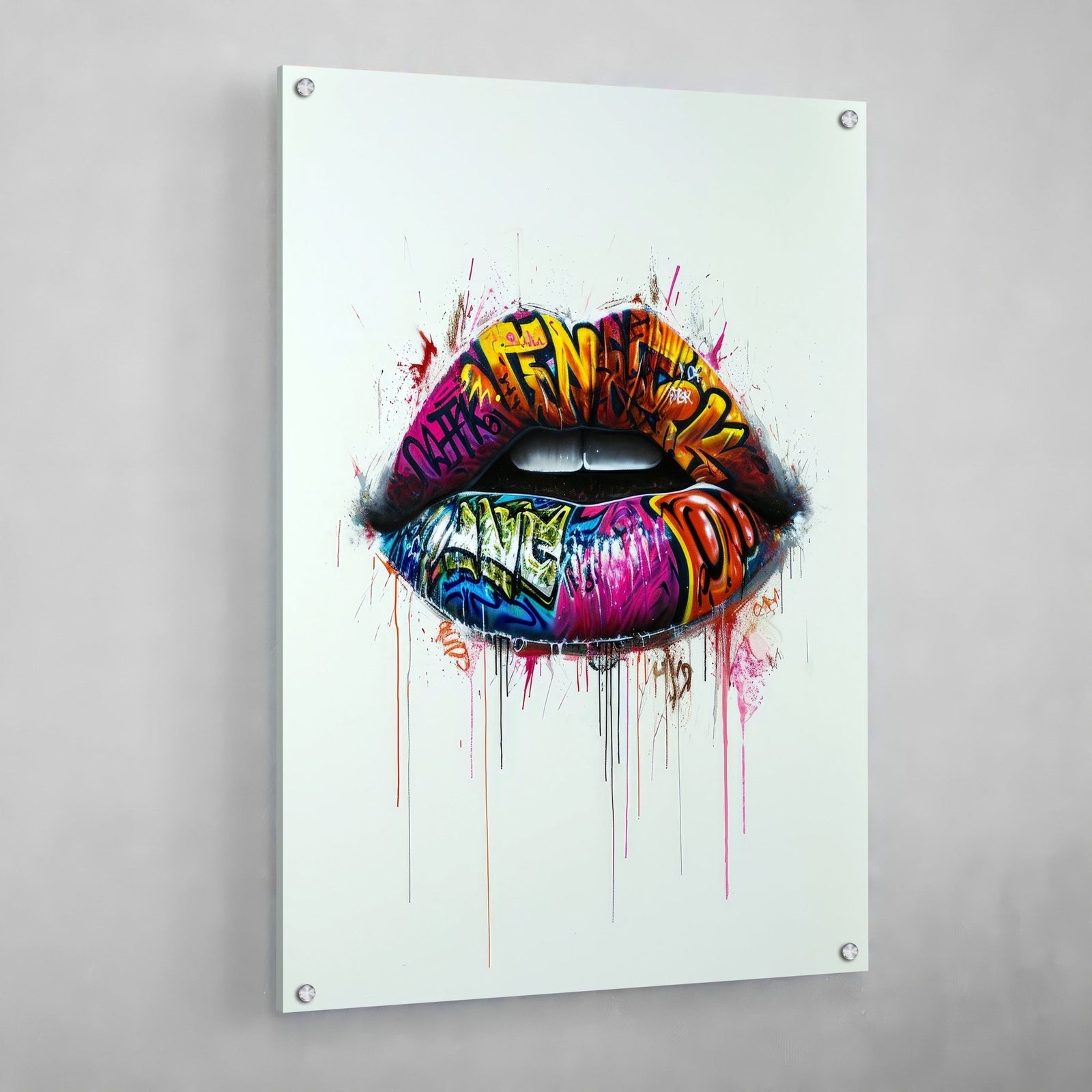 Tableau Lèvres Street Art - The Art Avenue