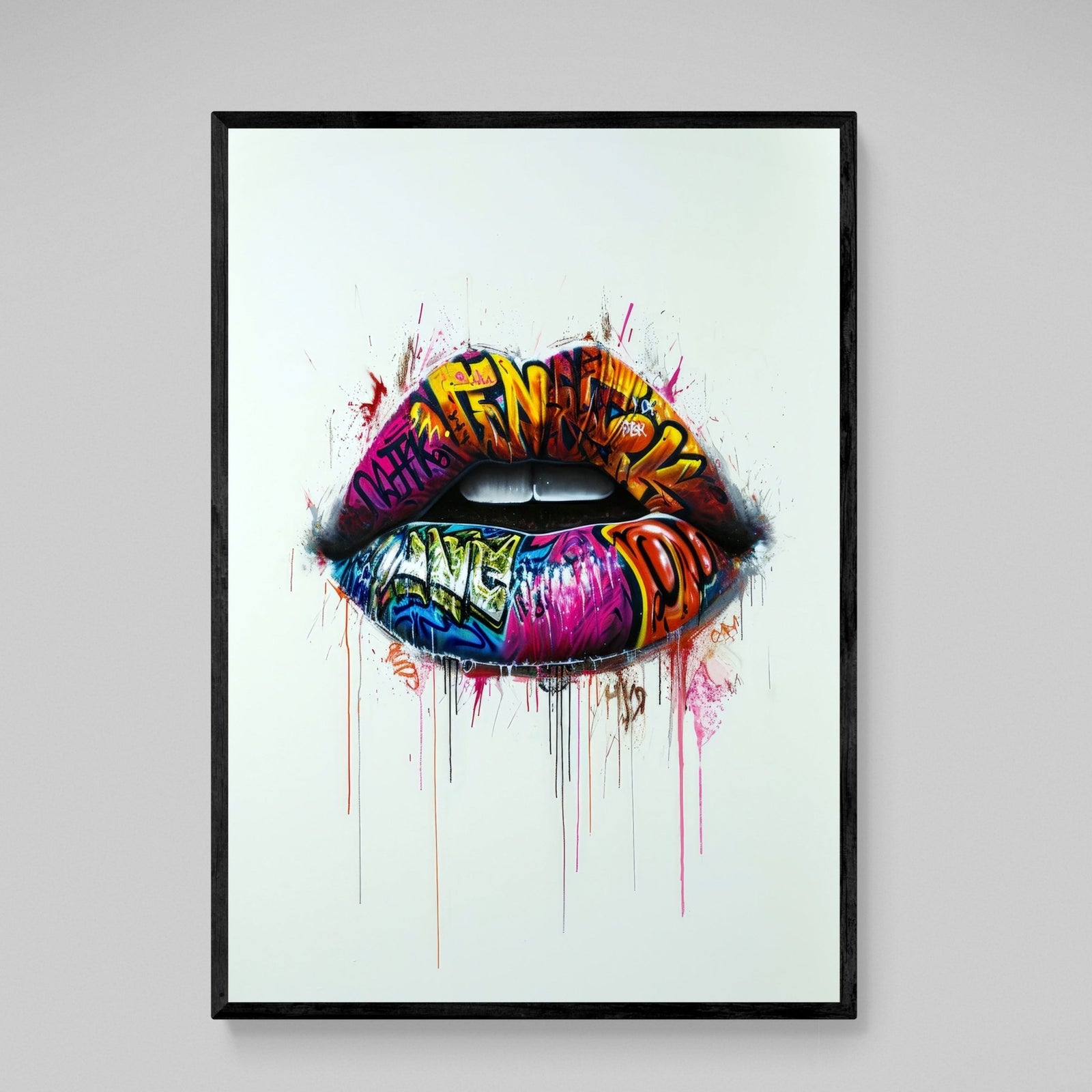 Tableau Lèvres Street Art - The Art Avenue