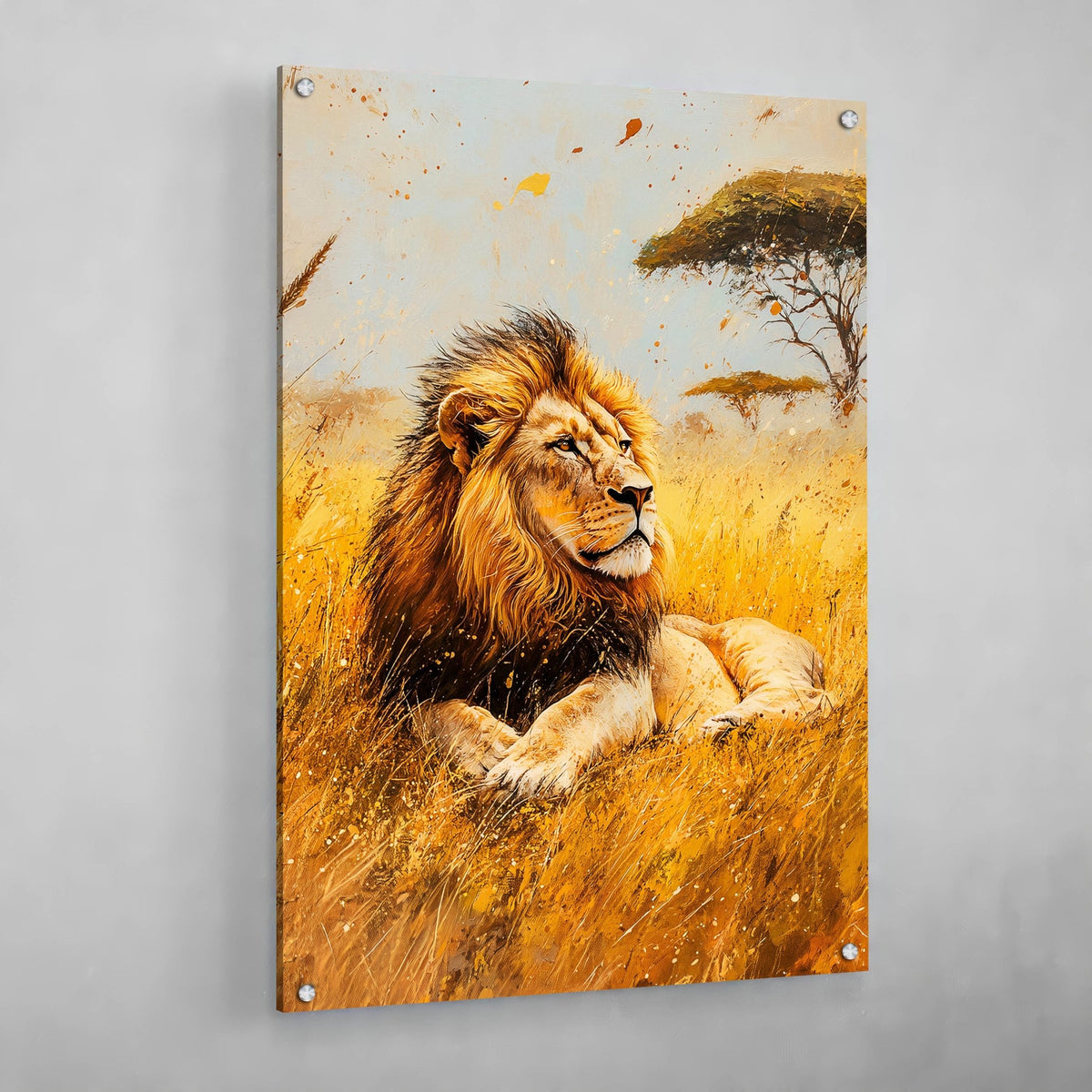 Tableau Lion Afrique - The Art Avenue