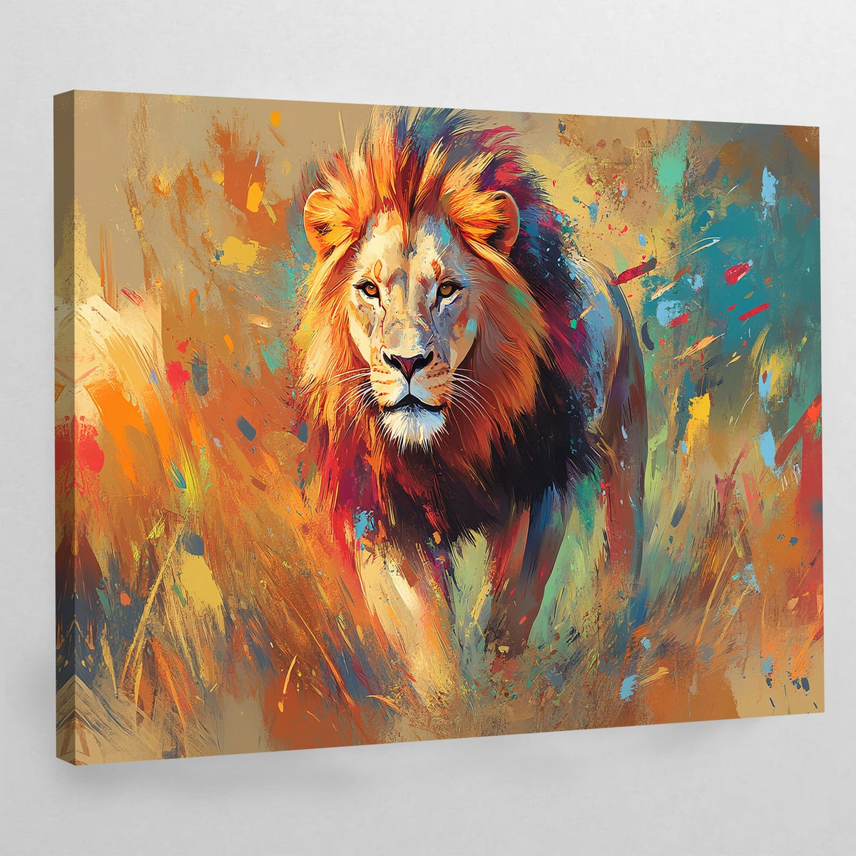 Tableau Lion Couleur - The Art Avenue