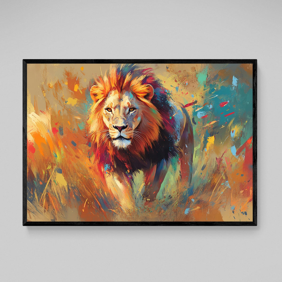Tableau Lion Couleur - The Art Avenue